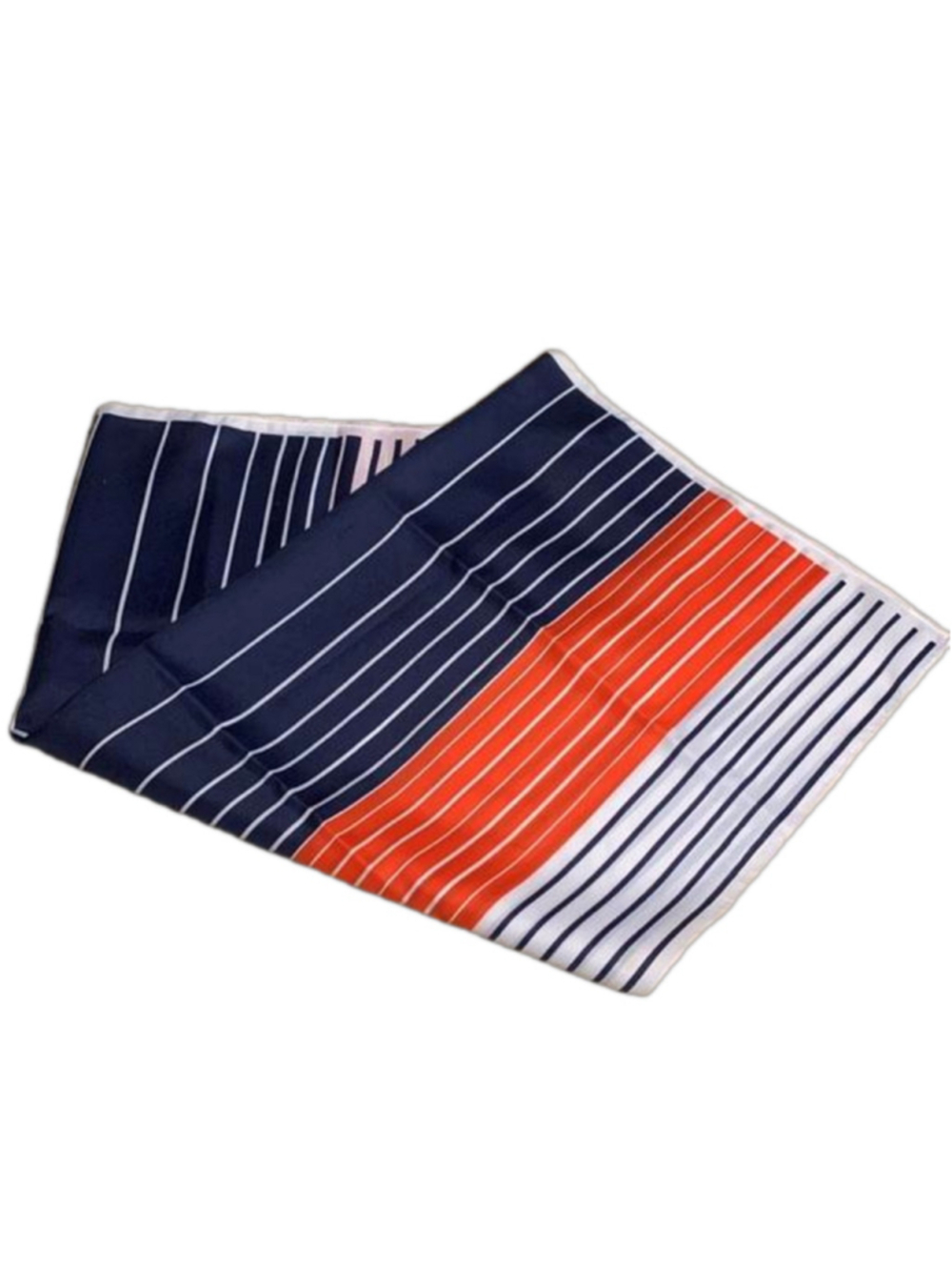 Vintage striped square scarf